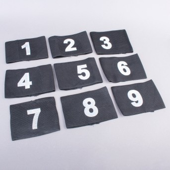 JUEGO DE 9 ABRAZADERAS NUMERADAS DEL 1 AL 9 JUEGO DE 9 ABRAZADERAS NUMERADAS DEL 1 AL 9