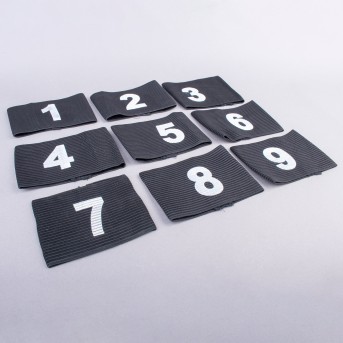 JUEGO DE 9 ABRAZADERAS NUMERADAS DEL 1 AL 9 JUEGO DE 9 ABRAZADERAS NUMERADAS DEL 1 AL 9