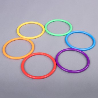 SET DE 6 ANILLOS MULTIUSOS DE COLORES 16cm gonge