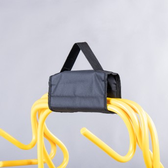 SUPPORT FOR TRANSPORTING HOOPS AND HURDLES